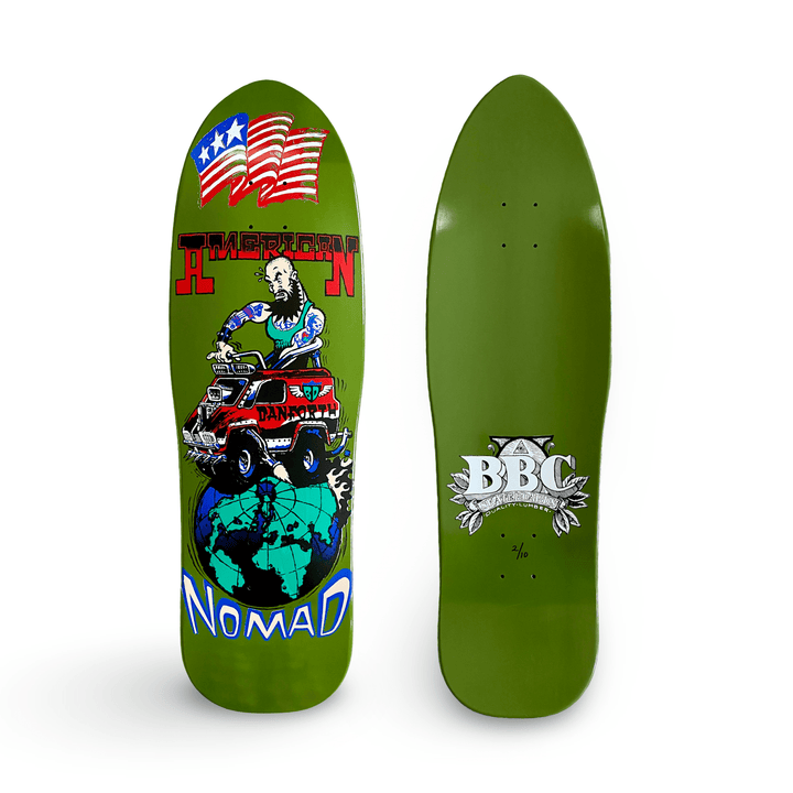 Bill Danforth Nomad Van BBC Limited Edition, Deck 9.5"x32" HAND-PAINTED 1 of 10