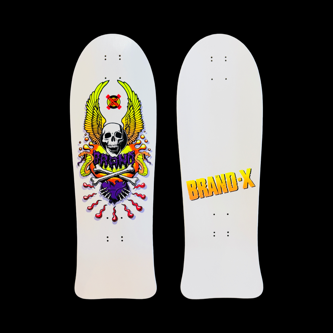 X-Con GLOW-IN-DARK Limited Edition, HAND-PAINTED 10"x30.5" Deck (1 of 10)