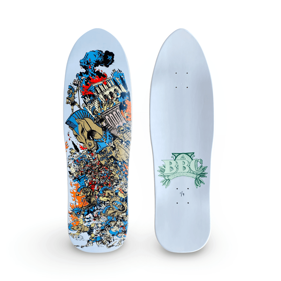 Hand-Painted Limited Edition Skateboard - BBC Troy Chason