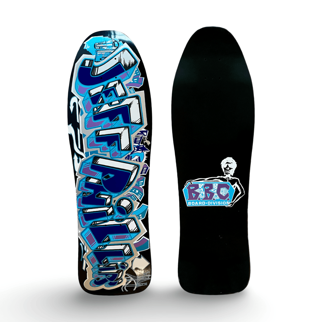 Jeff Phillips GRAFFITI Ultra Limited Edition, Black Metallic Reverse HAND-PAINTED BBC Deck 1 of 15