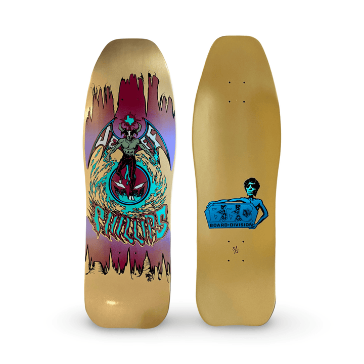 Jeff Phillips DevilMan METALLIC GOLD Limited Edition, BBC Deck HAND-PAINTED 1 of 5