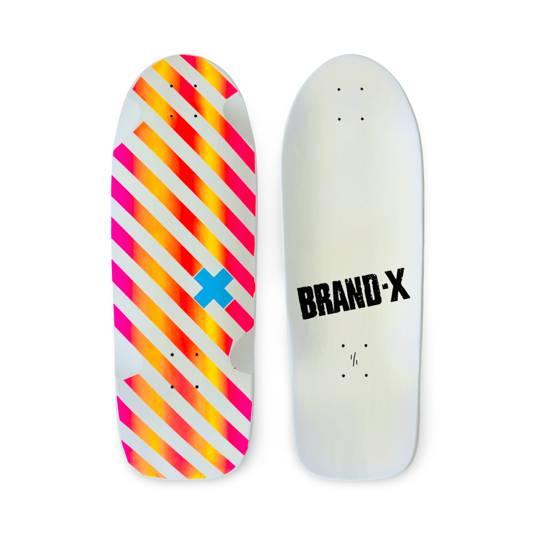 Unique Hand Painted Skateboard Deck by Brand-X
