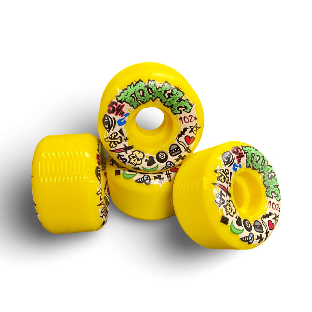 Toxic Team Wheels 54mm/102a for Speed and Grip