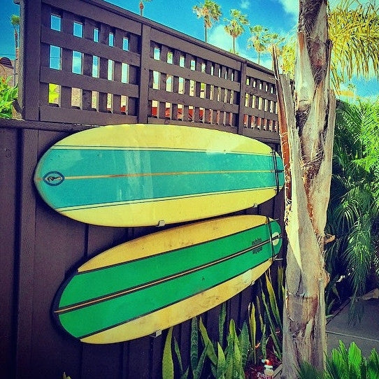 Minimalist Surfboard Display Rack for Surfboards