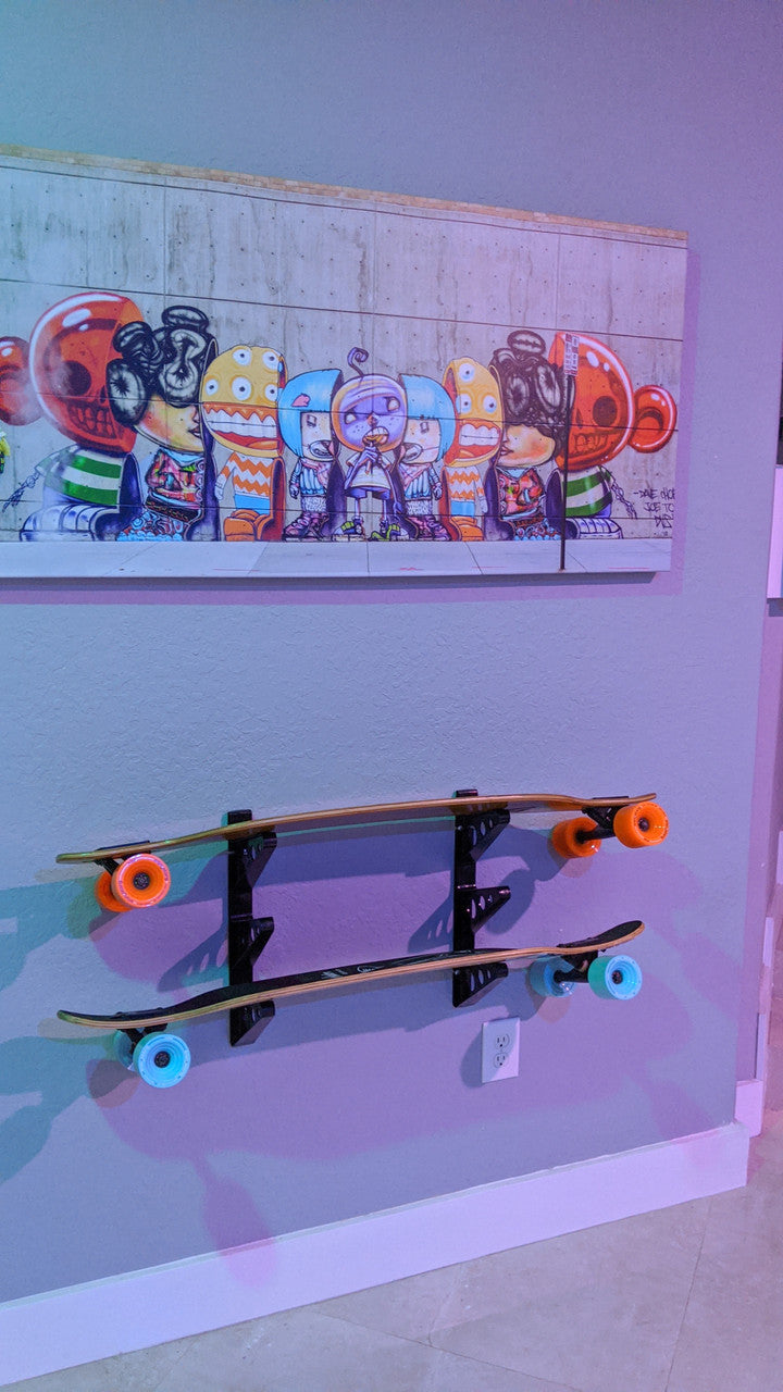 Trifecta Longboard Storage Rack - longboard storage rack