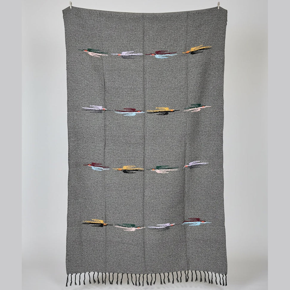 West Path Charcoal Thunderbird Baja Blanket