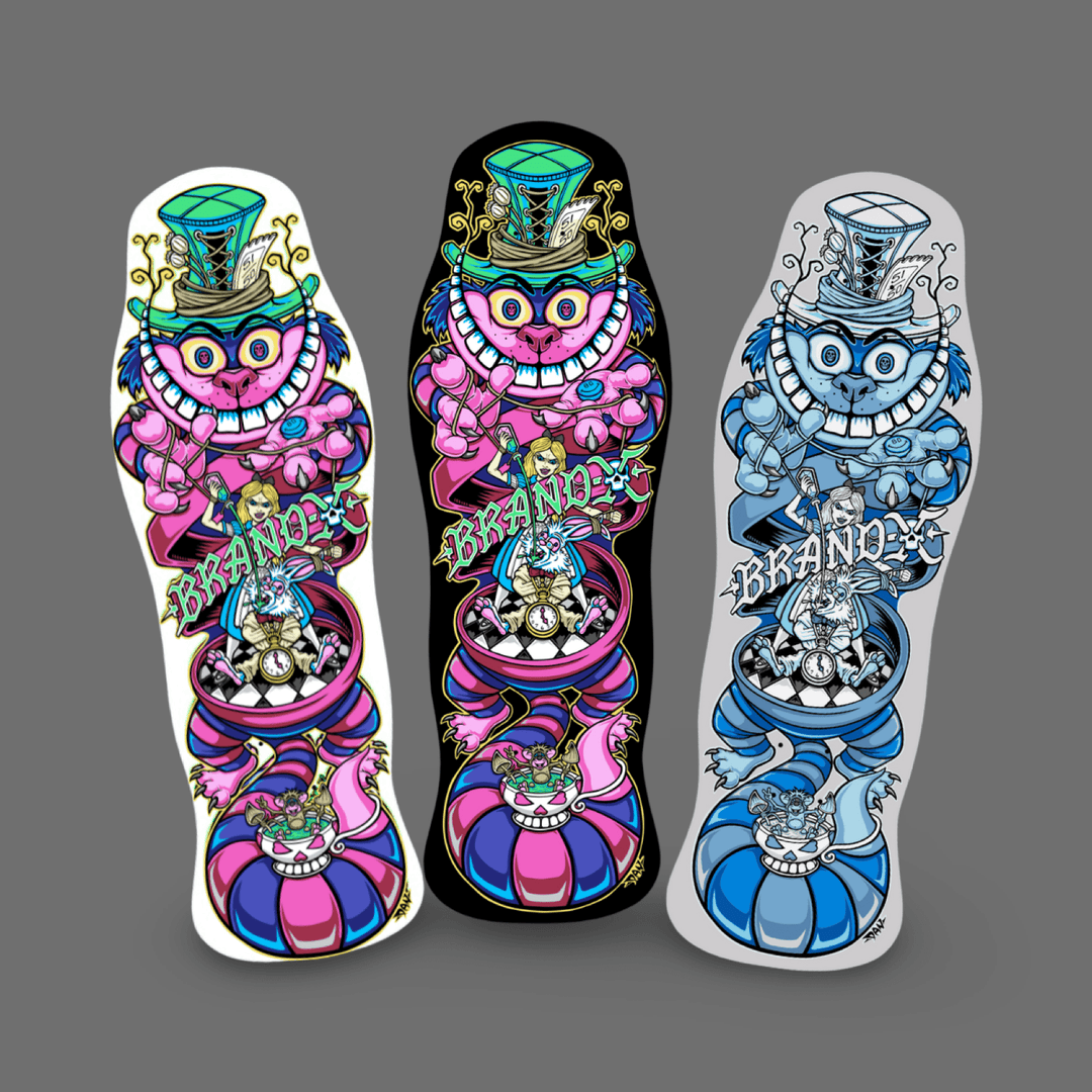 Brand-X Skateboards Master Manipulator 10"x30.25" Limited Edition Deck HAND PAINTED PRE-ORDER, DECEMBER