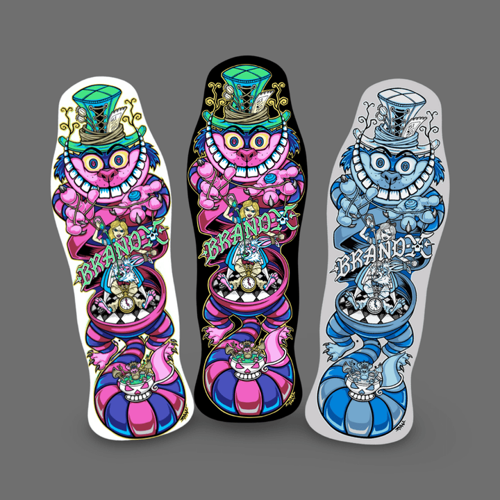 Brand-X Skateboards Master Manipulator 10"x30.25" Limited Edition Deck HAND PAINTED PRE-ORDER, DECEMBER