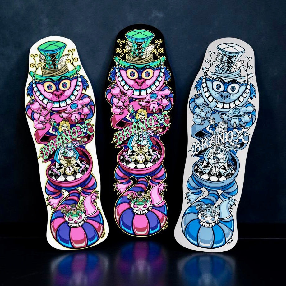 Brand-X Skateboards Master Manipulator 10"x30.25" Limited Edition Deck HAND PAINTED PRE-ORDER, DECEMBER
