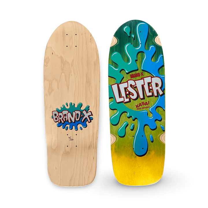 Lester Kasai 10”x30” Double Fade, Limited Edition, HAND PAINTED Deck 1 of 20