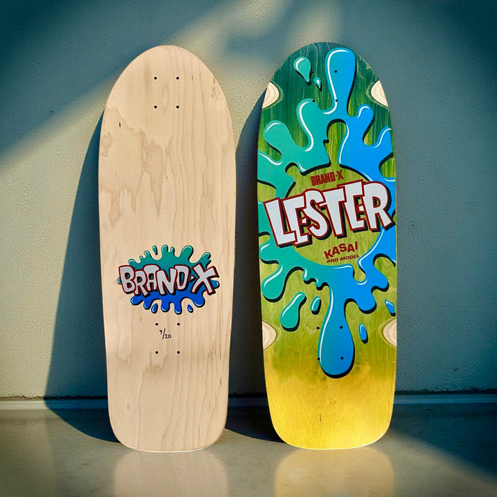 Lester Kasai 10”x30” Double Fade, Limited Edition, HAND PAINTED Deck 1 of 20