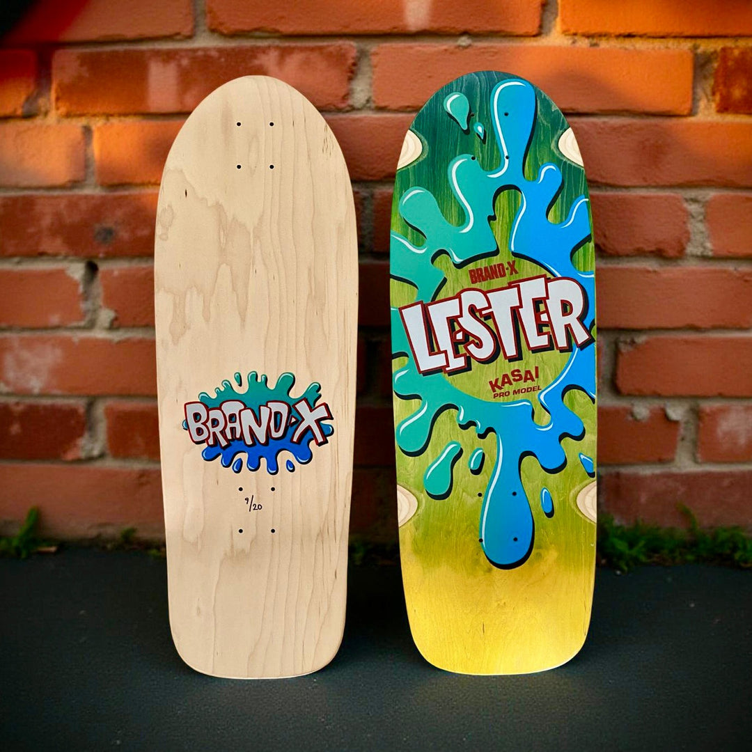 Lester Kasai 10”x30” Double Fade, Limited Edition, HAND PAINTED Deck 1 of 20