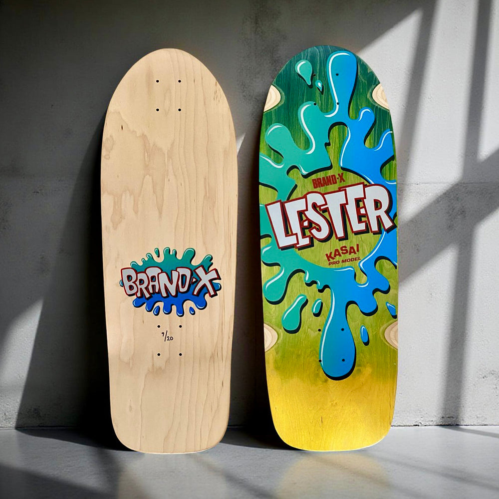 Lester Kasai 10”x30” Double Fade, Limited Edition, HAND PAINTED Deck 1 of 20