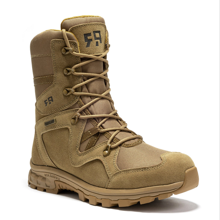 ROCKROOSTER Colmar Coyote 8 inch Suede Leather Waterproof Tactical &amp; Military Boots AB520