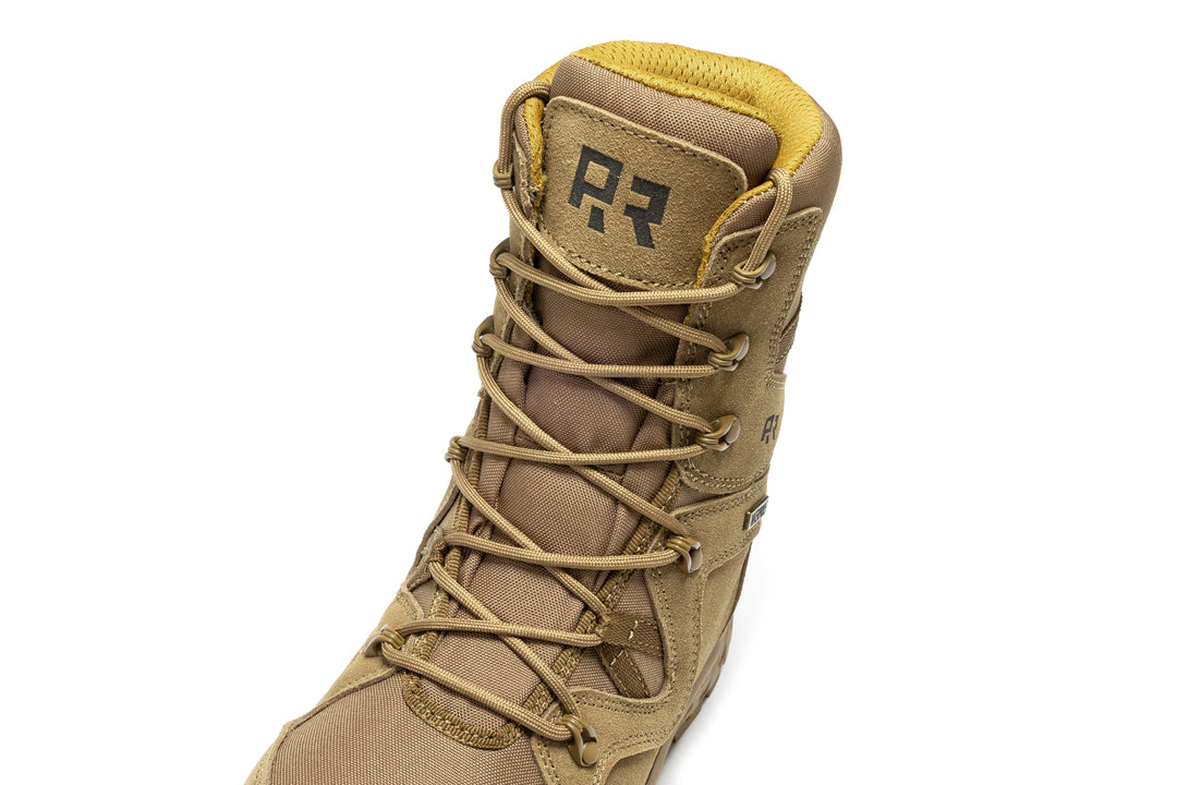 ROCKROOSTER Colmar Coyote 8 inch Suede Leather Waterproof Tactical &amp; Military Boots AB520