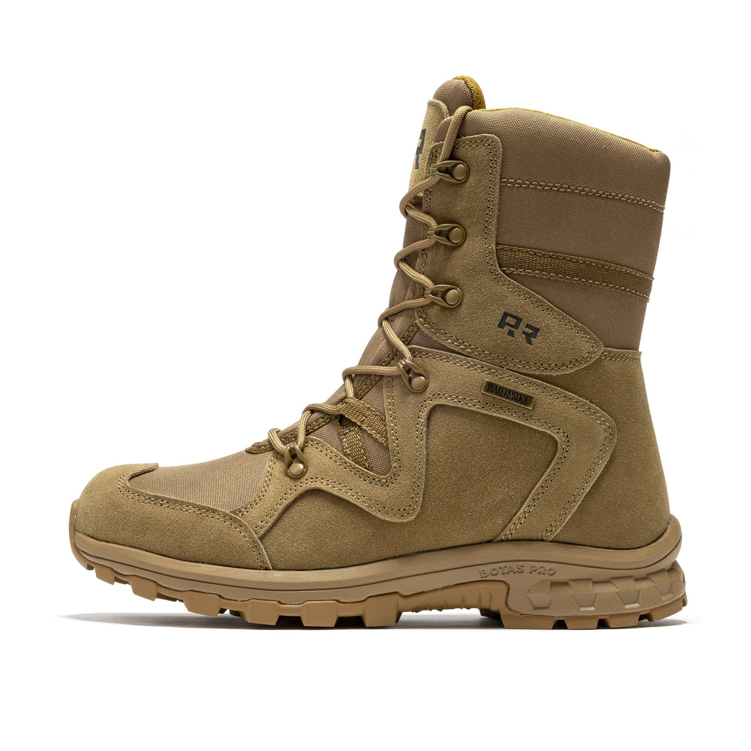 ROCKROOSTER Colmar Coyote 8 inch Suede Leather Waterproof Tactical &amp; Military Boots AB520