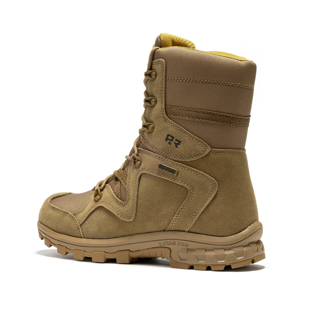 ROCKROOSTER Colmar Coyote 8 inch Suede Leather Waterproof Tactical &amp; Military Boots AB520