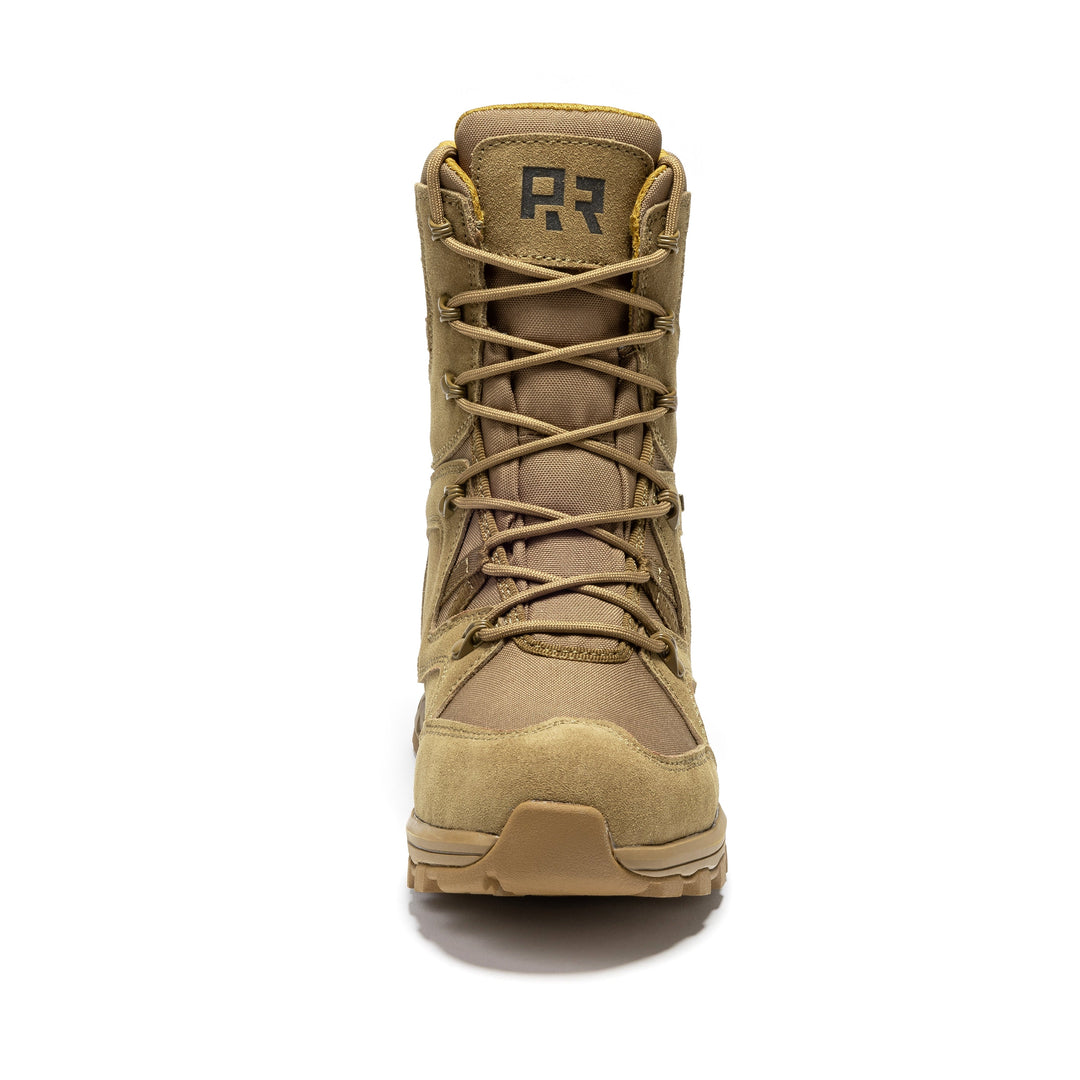 ROCKROOSTER Colmar Coyote 8 inch Suede Leather Waterproof Tactical &amp; Military Boots AB520