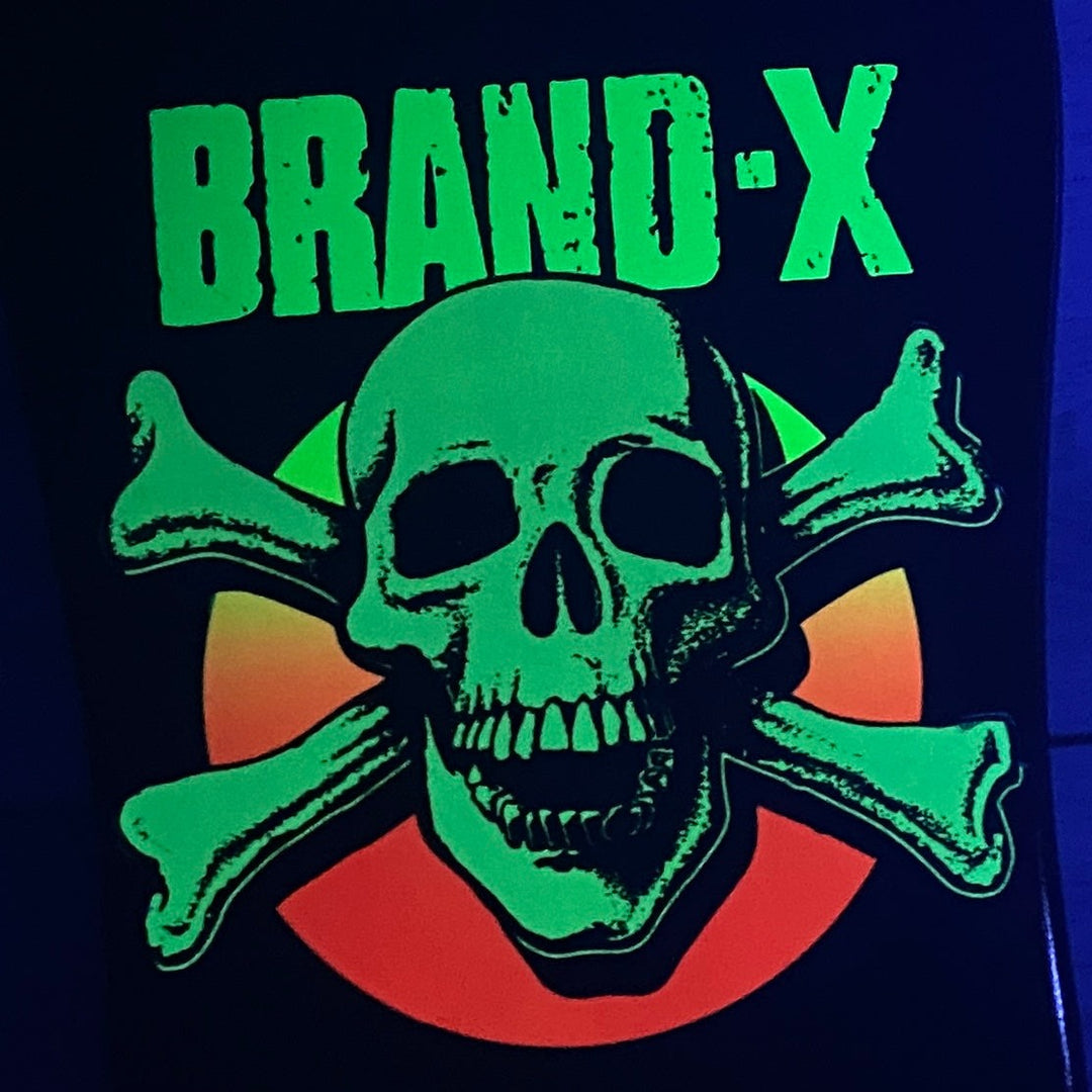 Knucklehead FLOCKED, FLUORESCENT & GLOW-IN-DARK Limited Edition Deck 10.1"x30" HAND PAINTED 1 of 5