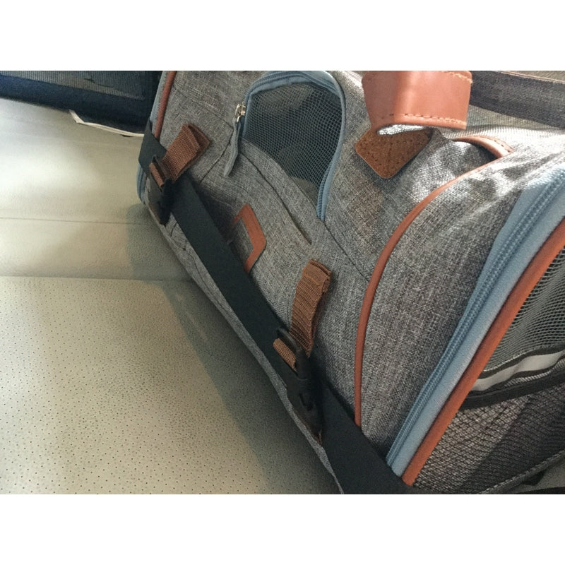 Mr. Peanut's Gold Series Big Apple XL Size Airline Compliant Double Expandable Pet Carrier