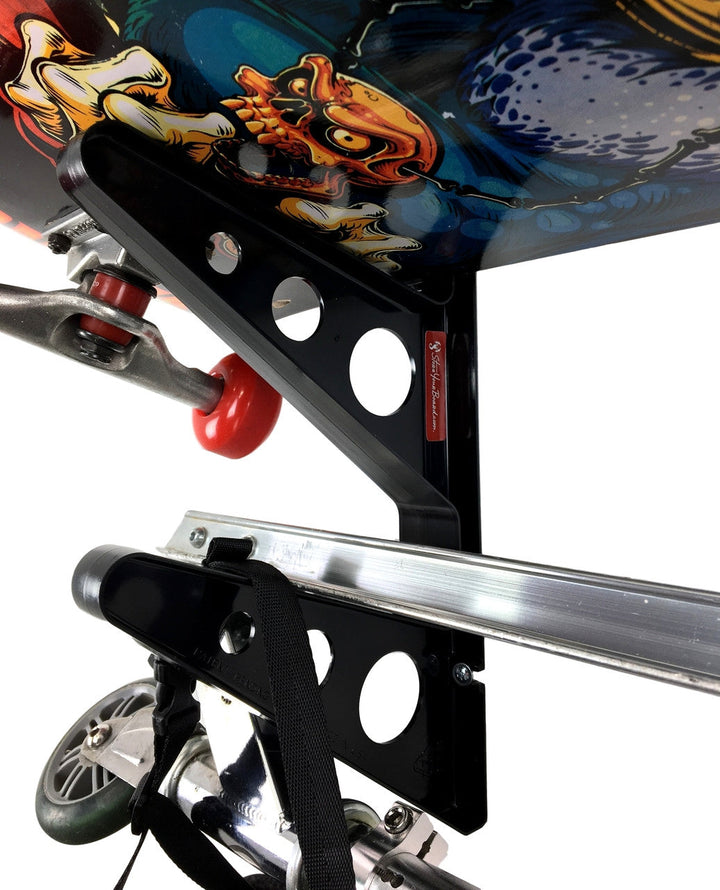 Skateboard Storage Rack for Organizing Boards and Gear