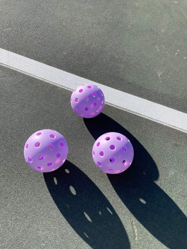 LUXE Purple Pickleballs - Pack of 3
