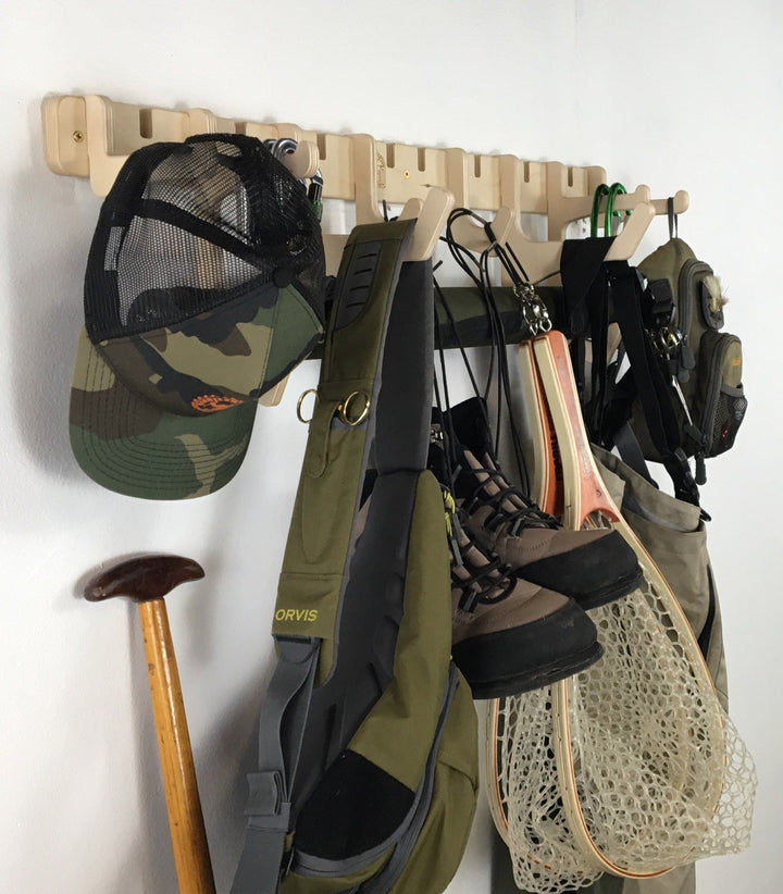 THE JETTY fishing gear wall rack for organization