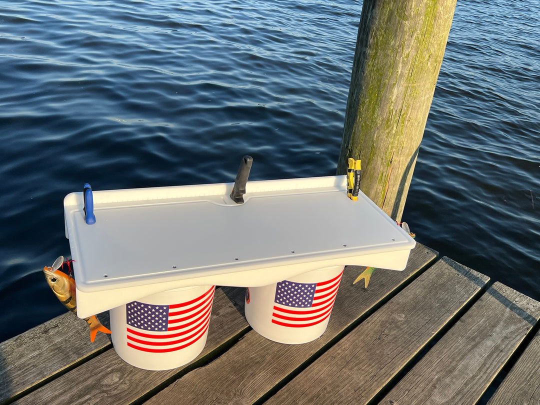 TRAPSKI Premium Double Bucket 33" Raised Fillet Table Cutting Board | Made in the USA