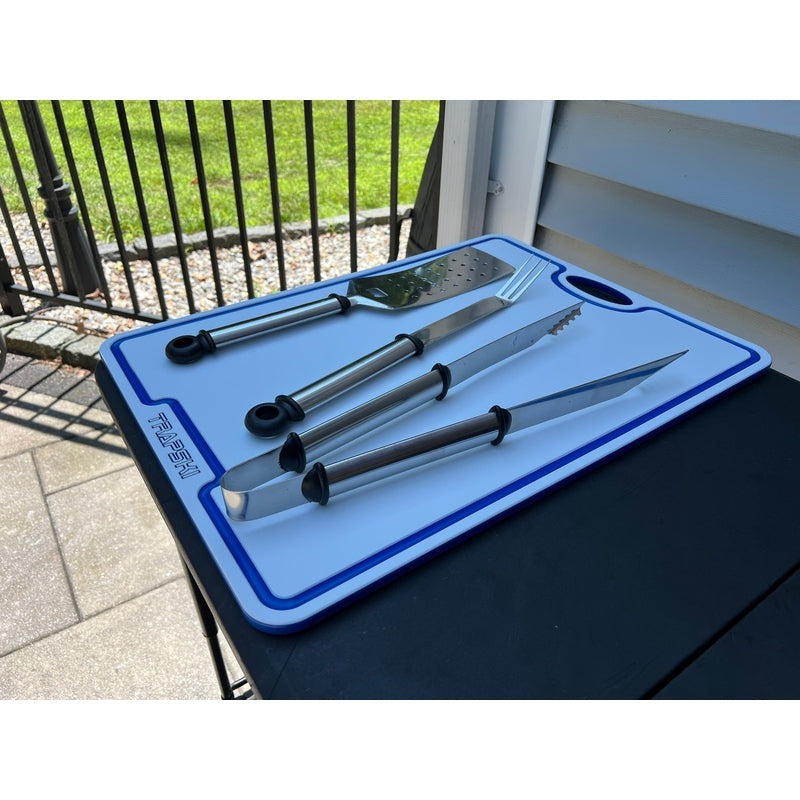 TRAPSKI Premium 1/2 Inch Thick HDPE Cutting Boards | Food-Grade Kitchen Prep Surface | Juice Grooves | Made in the USA