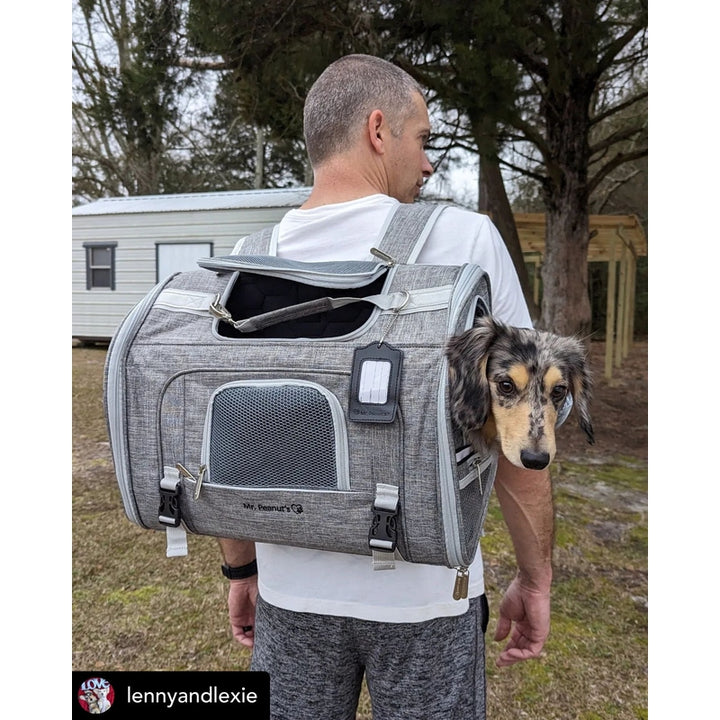 Mr. Peanut's Monterey Series Airline Compliant Horizontal Backpack Pet Carrier