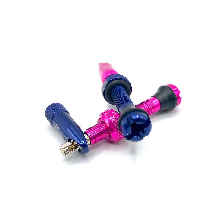 Hold Fast 42mm Insert Compatible Tubeless Valves in 16 Colors