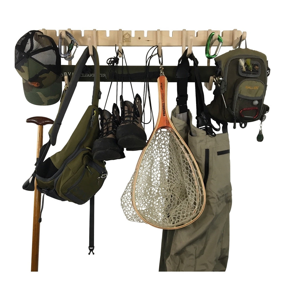 Fish Wall Rack THE JETTY Fishing Gear Wall Rack - Fishing Gear Wall Rack | Organize ...