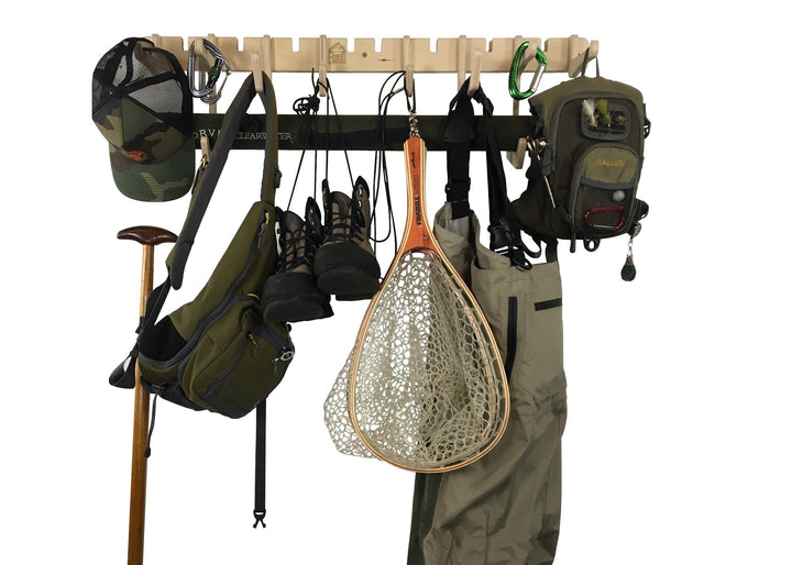 THE JETTY fishing gear wall rack for organization