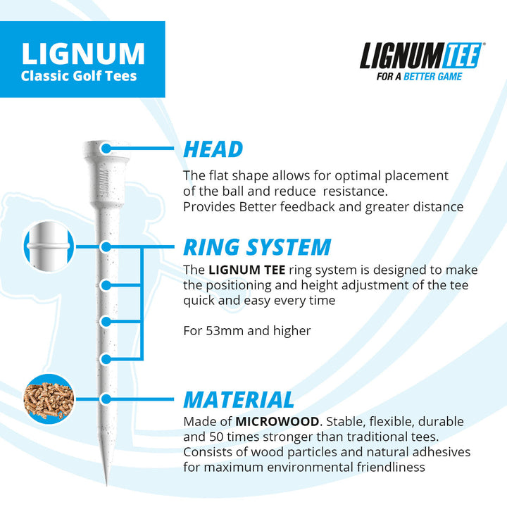 Lignum Tee - Classic Golf Tee Eco