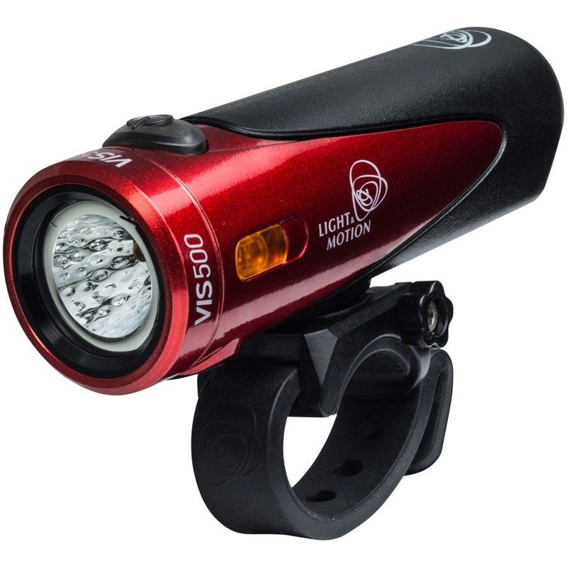 Light and Motion VIS 500 Rechargeable Headlight: Racer Red/Black
