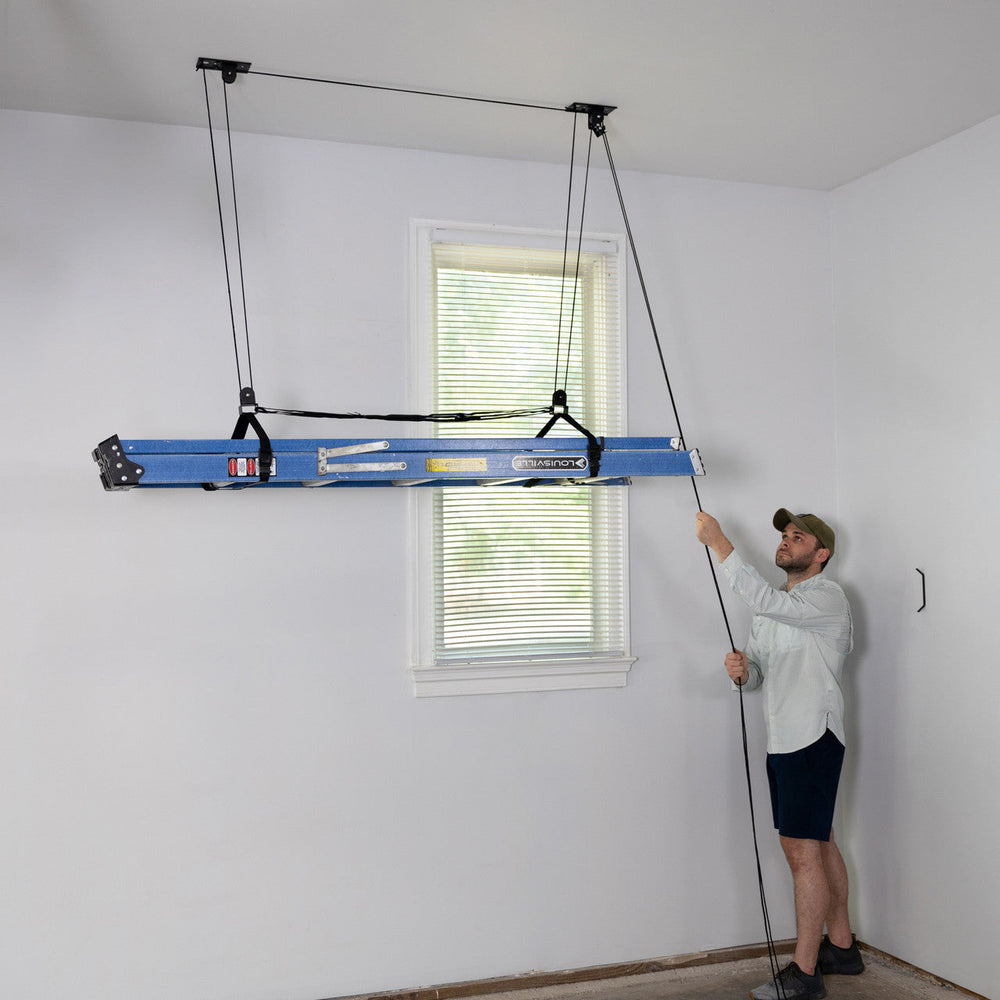 Ladder Hoist Storage for 150 lbs Capacity and 14' Lift