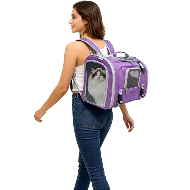 Mr. Peanut's Monterey Series Airline Compliant Horizontal Backpack Pet Carrier