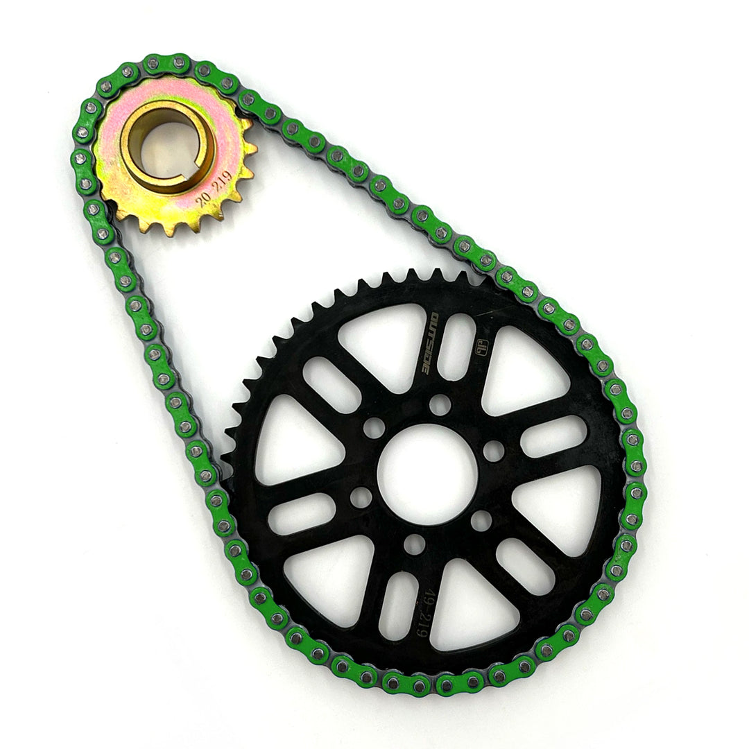 219 RK Sealed O-Ring Chain Primary Belt to Chain Conversion Kit | Surron Light Bee