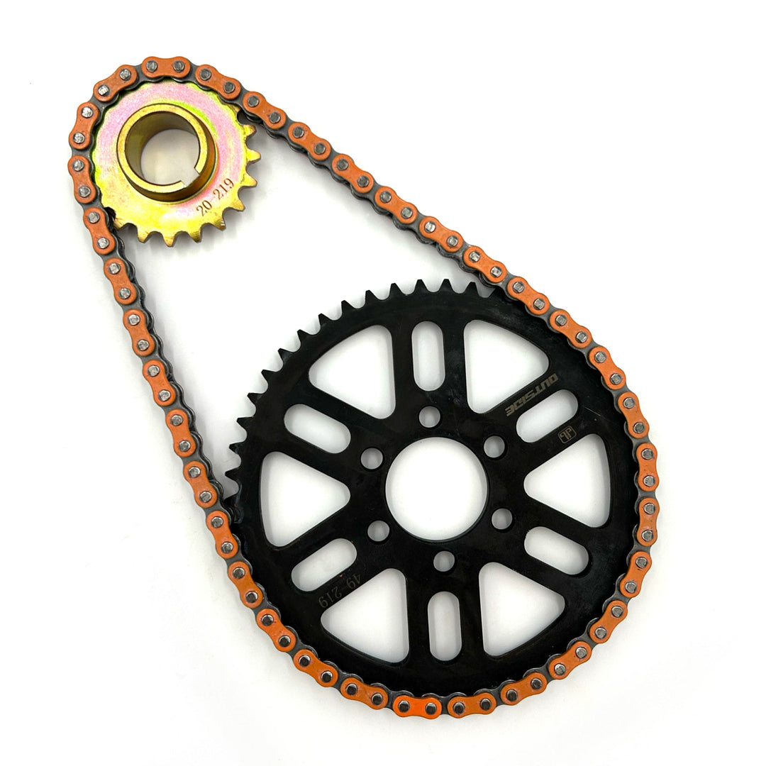 219 RK Sealed O-Ring Chain Primary Belt to Chain Conversion Kit | Surron Light Bee