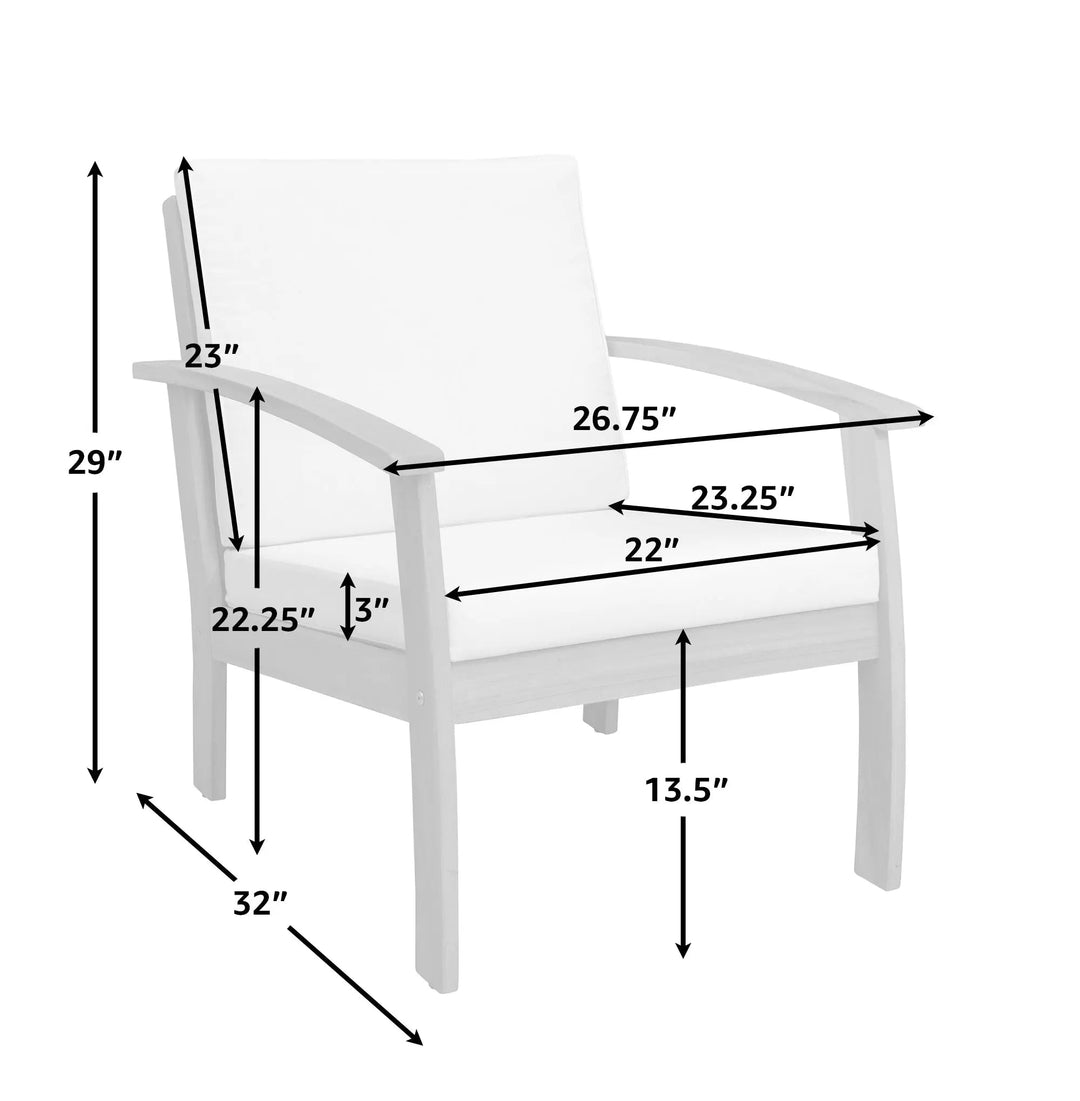 Lio Wooden Armchair - Comfortable & Durable