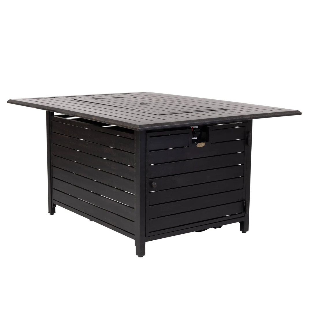 Longmont Aluminum Gas Fire Pit Table - 48" Rectangular