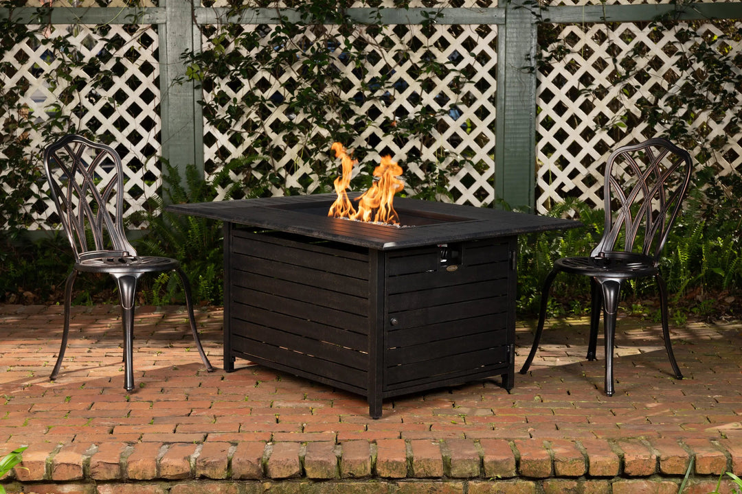 Longmont Aluminum Gas Fire Pit Table - 48" Rectangular