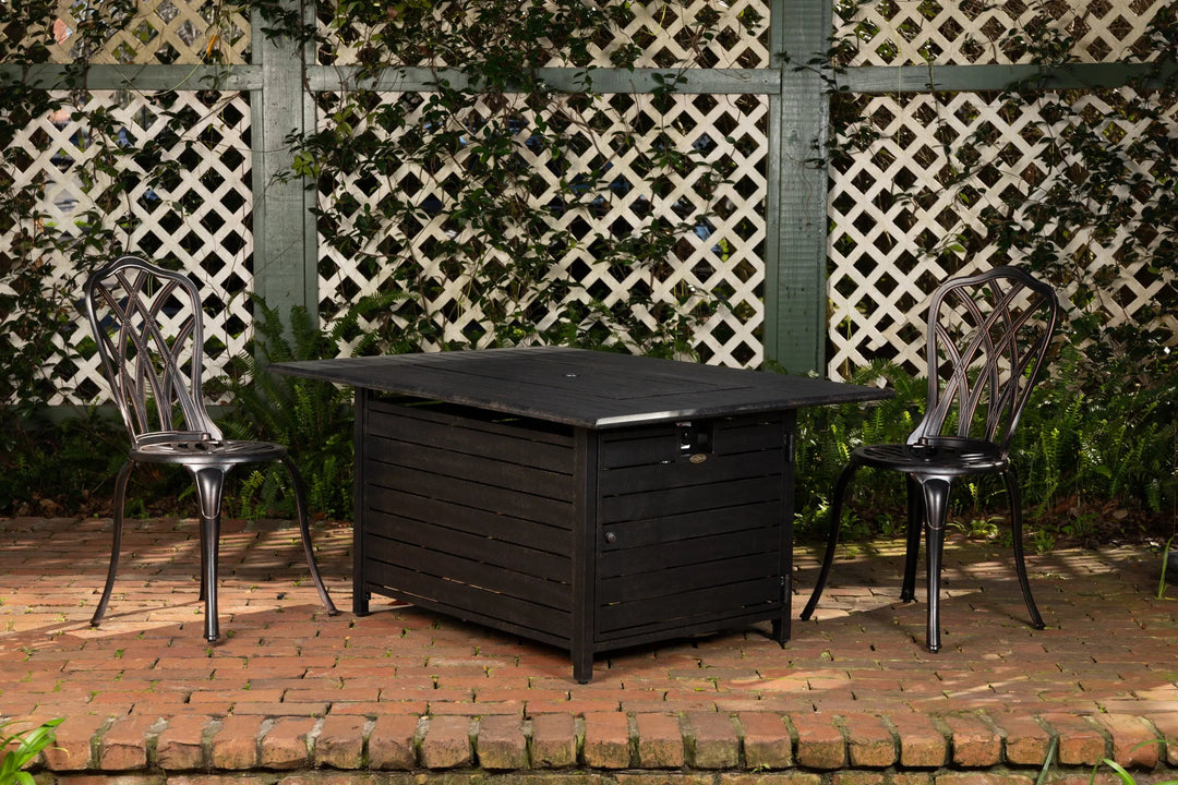 Longmont Aluminum Gas Fire Pit Table - 48" Rectangular