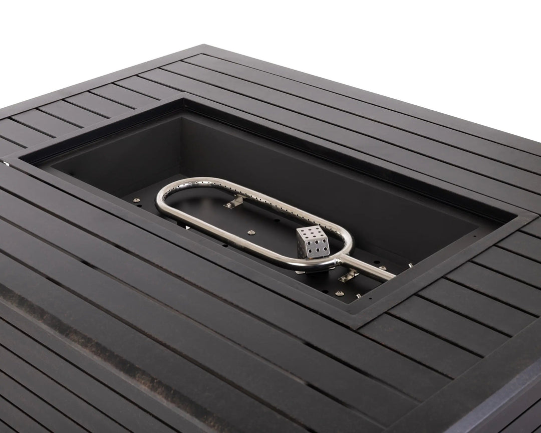 Longmont Aluminum Gas Fire Pit Table - 48" Rectangular