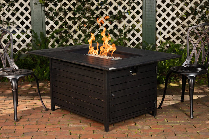 Longmont Aluminum Gas Fire Pit Table - 48" Rectangular