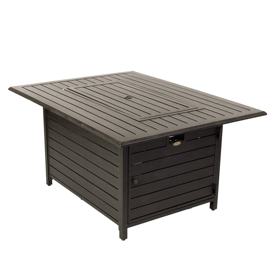 Longmont Aluminum Gas Fire Pit Table - 48" Rectangular