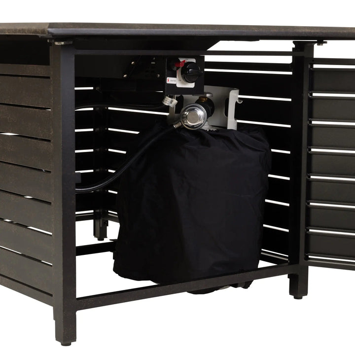 Longmont Aluminum Gas Fire Pit Table - 48" Rectangular