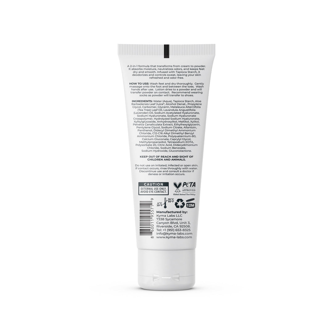 Lotion to Powder Deodorizer