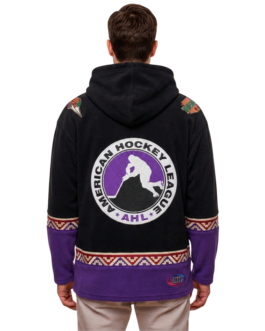 Tucson Roadrunners Hockey Lace Hoodie - Kachina Design
