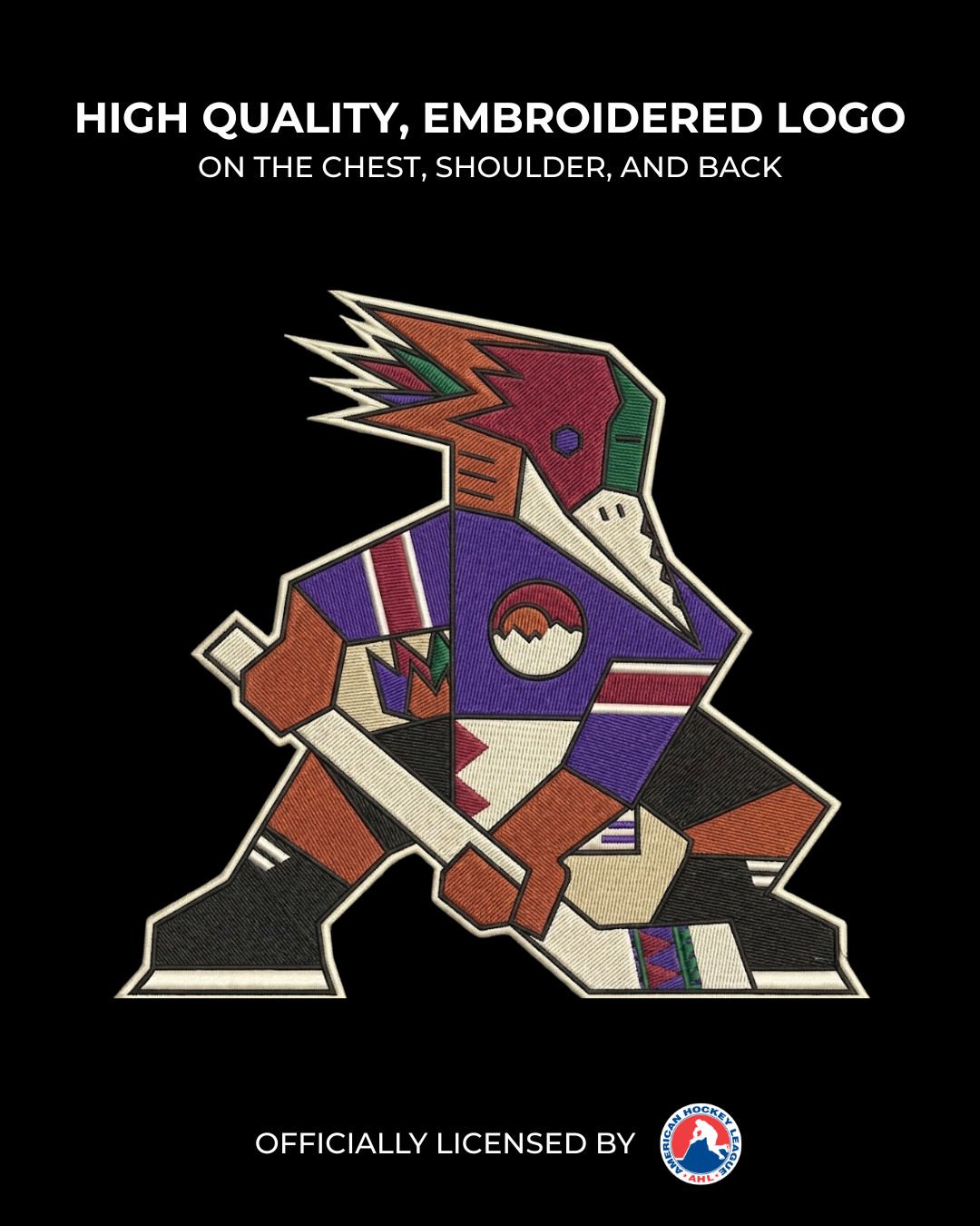 Tucson Roadrunners Hockey Lace Hoodie - Kachina Design